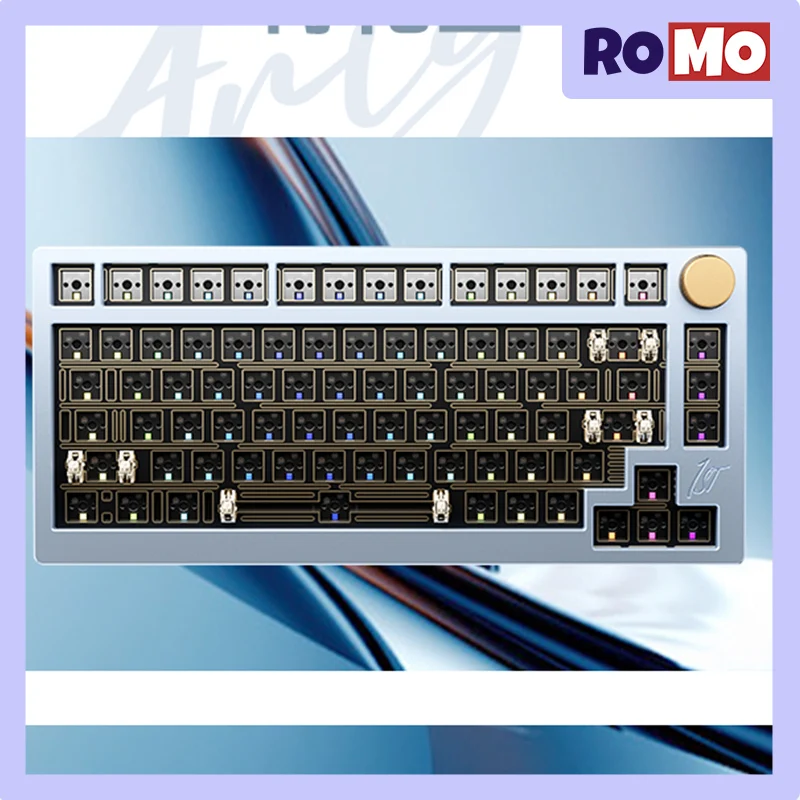 Imagem -04 - Ariya-bluetooth Kit de Teclado Mecânico 81 Chaves Junta Hot Swap Rgb Pbt Rollover N-key Jogador Modo 3