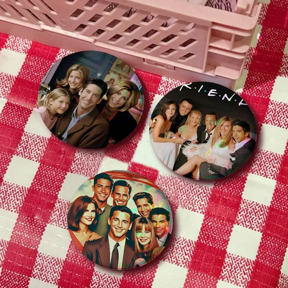 American TV Series Friends For Badge Custom Cartoon Lapel Pin Metal Brooch Badges For Backpack Clothing Decoration