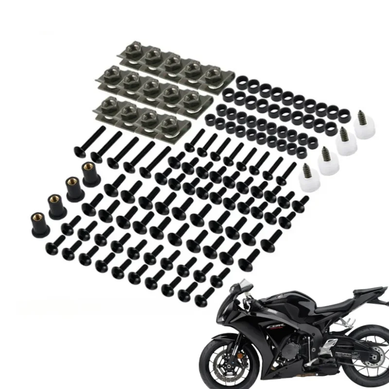 177PCS M5 M6 Screws Motorcycle Bolts Screws Fair Bolt for YAMAHA YZF R1 R15 R25 R3 R6 R125 R15 R25 MT03 MT07 MT10 Suzuki GSXR