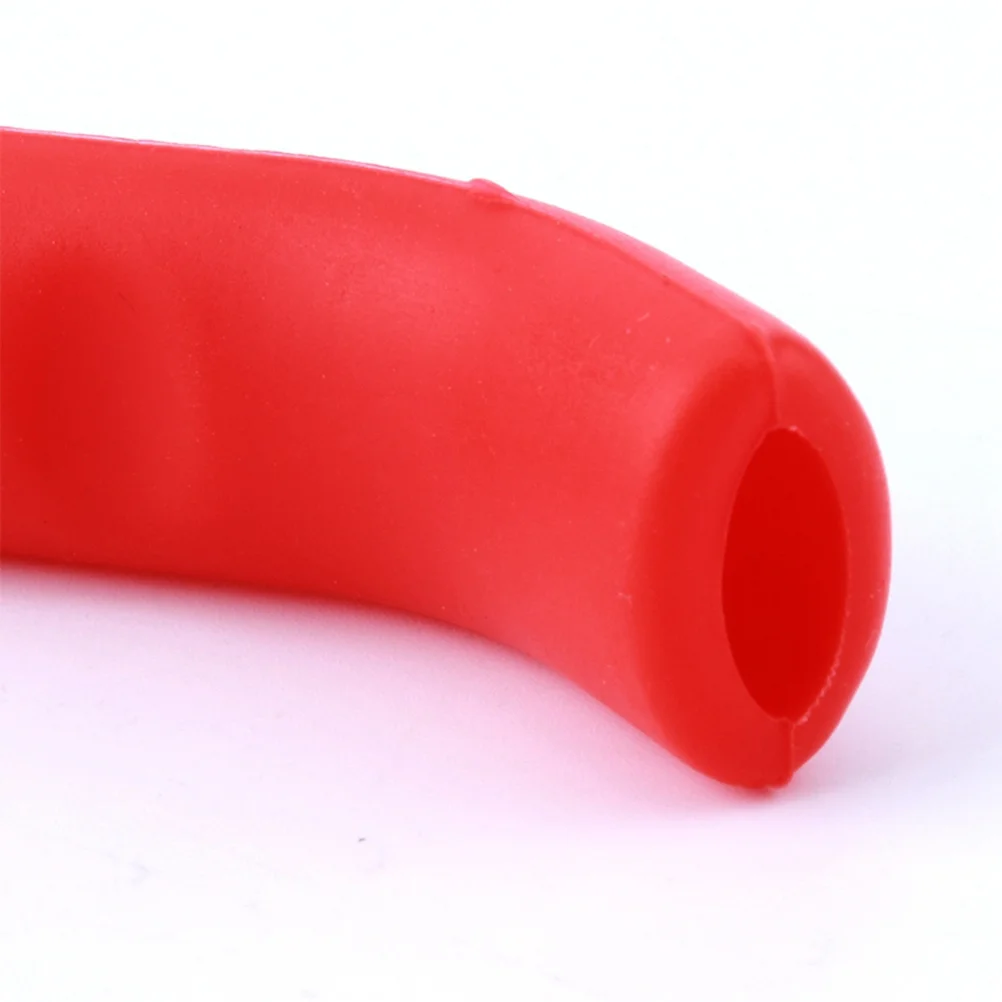 1Pair Bike Handlebar Grips Red Ergonomic Design Premium Material Sturdy Comfortable Minimize Fatigue Long Rides