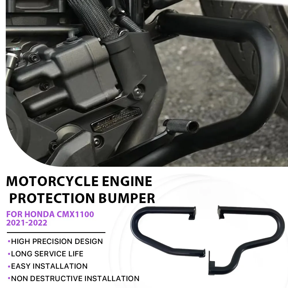 

Motorcycle Front Lower Crash Bar Engine Protection Bumper Drop Protection for Honda Rebel 1100 CMX1100 CMX 1100 2021-2022