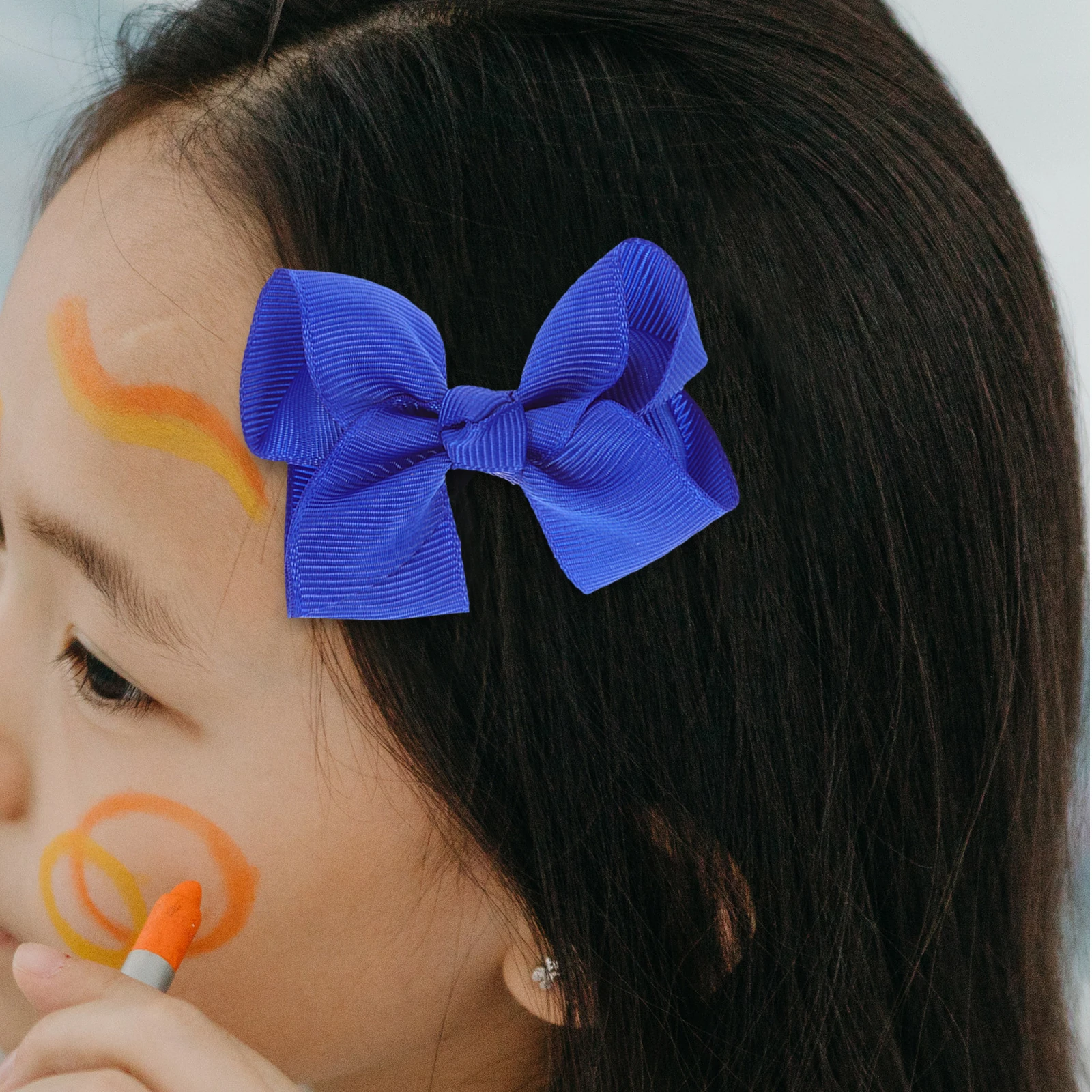 

12pcs Bow Clips Girls Hair Accessories Bright Bows Fashion Toddler Barrettes Hairpins Kids Hair Decorations Navy Work
