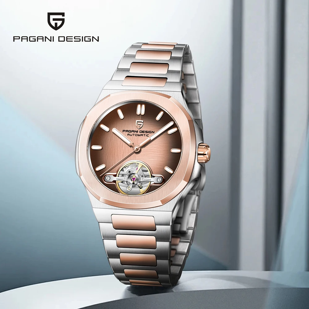 2026 New PAGANI DESIGN Watches Tourbillon Luxury Mechanical Watch For Men Stainless Steel Hollow Sapphire Mirror Automatic Watch