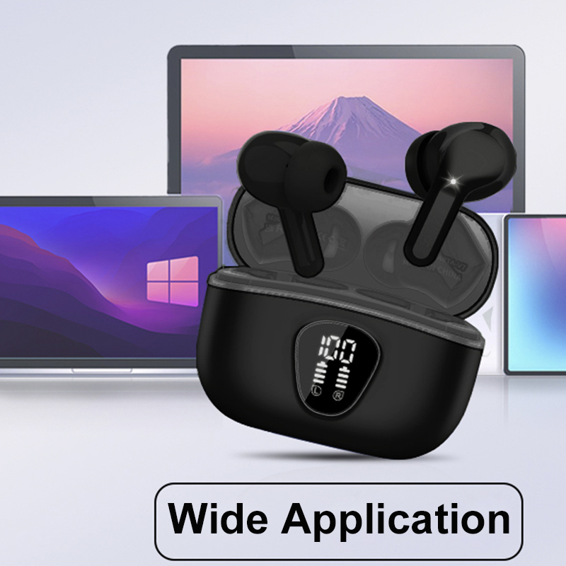  UYUXIO BT5.4 Wireless Ear Buds with LED Display HiFi Stereo Earbuds Headphones with IP7 Waterproof ENC Noise Cancelling Earphone 