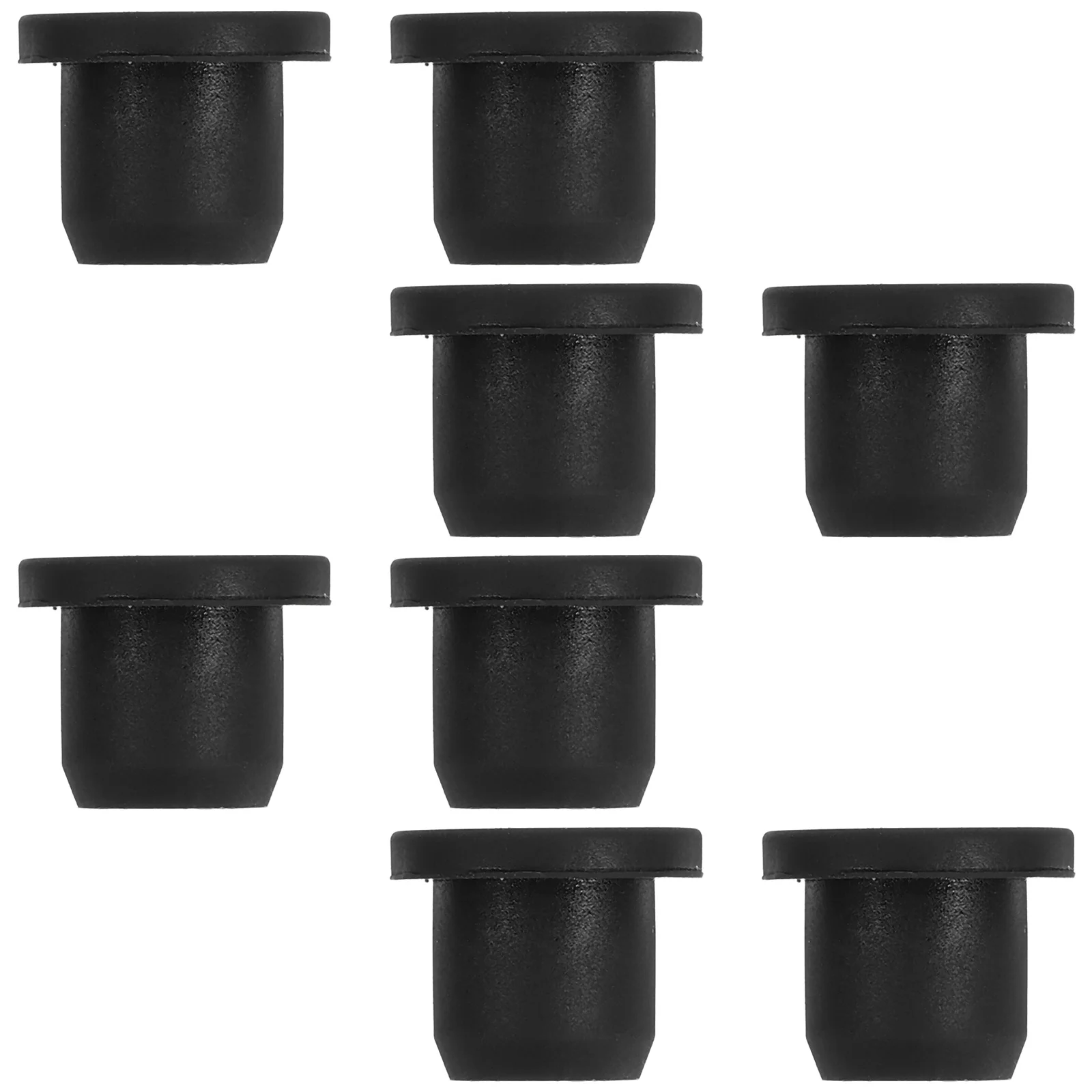 

8Pcs Lab Rubber Stoppers Black Hollow Flexible Leak-Proof Sealing Plugs for Vials Bottles Test Tubes Household Kitchen