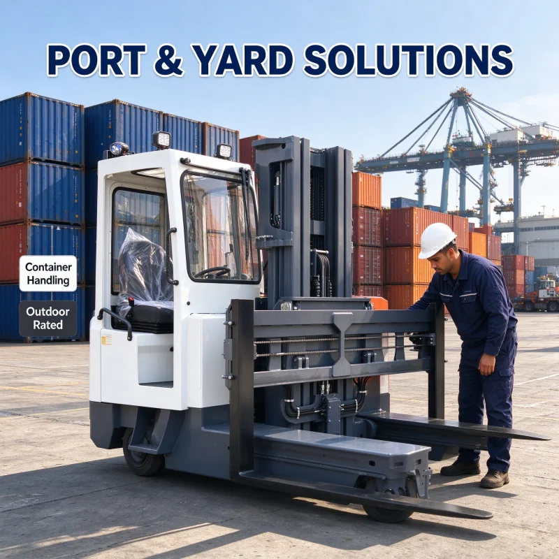 Omnidirectional Reach Truck For Long Steel Timber Pipes Maximize Warehouse Storage Capacity Direct From Source Factory