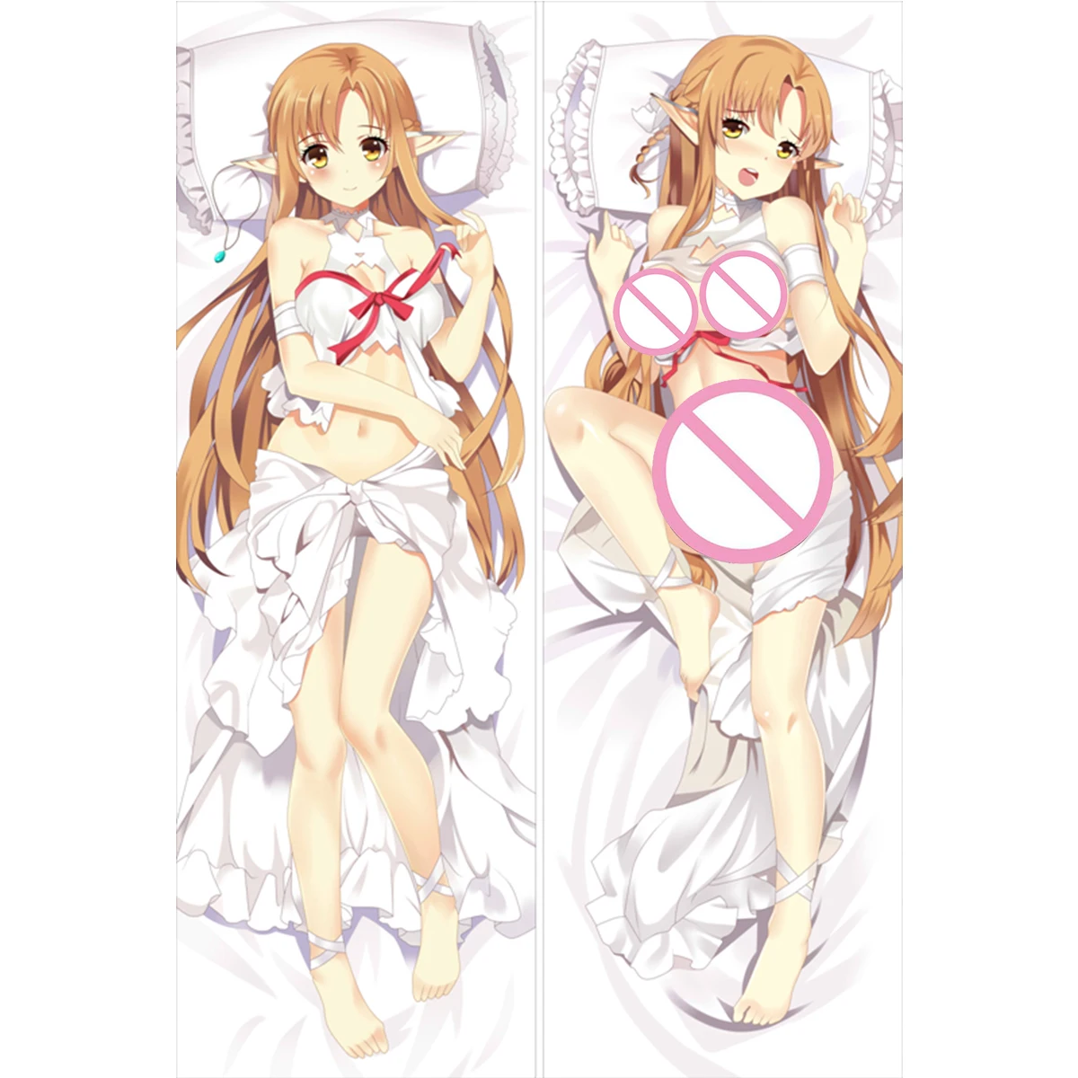 يوكي Asuna أنيمي فتاة Waifu Dakimakura حالة ساو الكبار أوتاكو طويل الحياة حجم وسادة حالة العناق.. غطاء