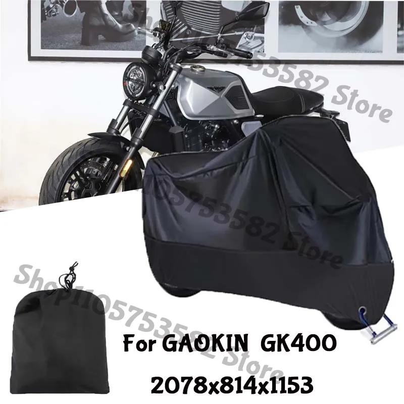 Motorcycle Full Covers For GAOKIN  GK400 Car Outdoors Sun Protection Dust No Ear Thickened Oxford Clothcover Accessories