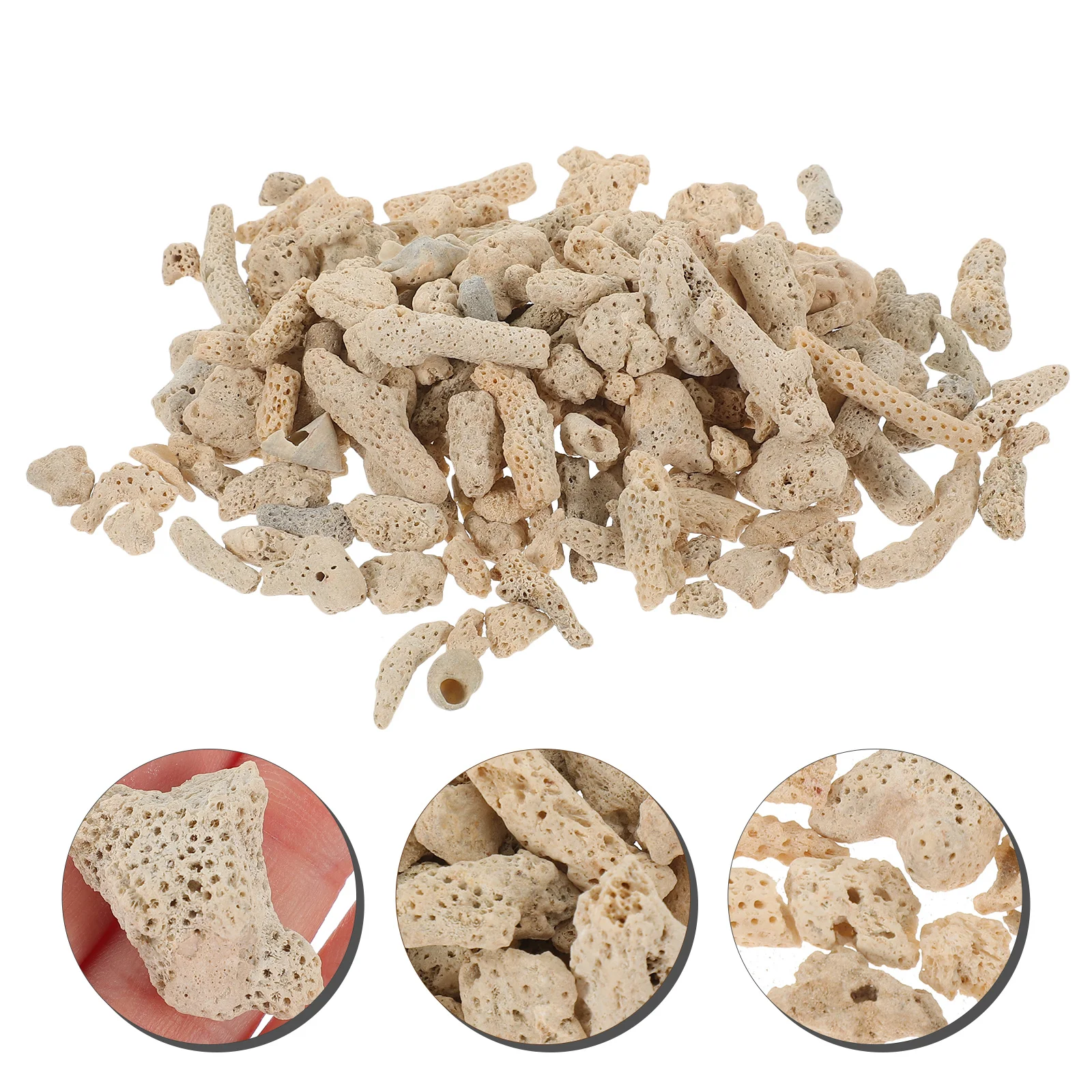 Crushed Coral Material Stone Fish Tank Filter Media Aquarium Decoration Pond Gravel Stones