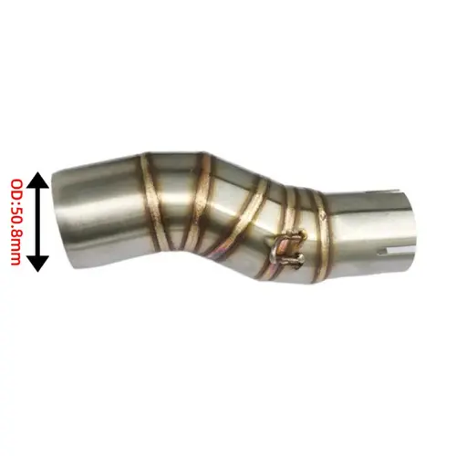 Imagen 2 del producto Para CFMOTO 450MT 450 MT 2023 + tubo de enlace medio Exhuast para motocicleta conectar 51mm tubo silenciador de Escape para motocicleta