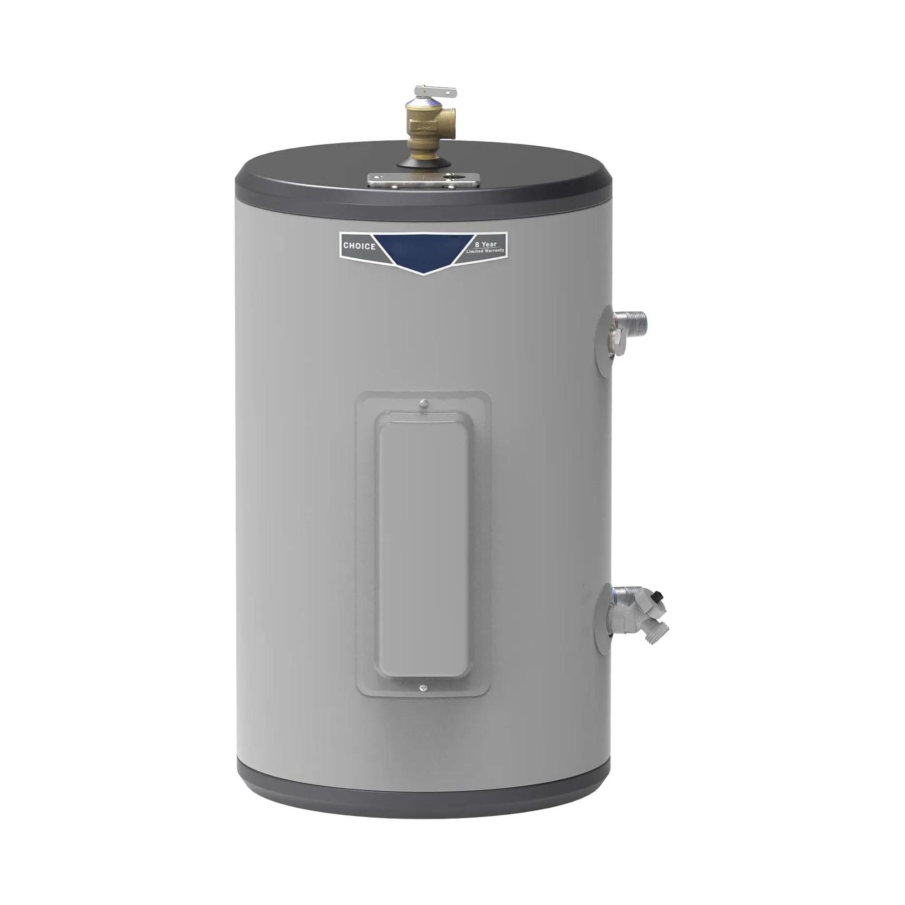 10 Gallon Versatile Plug and Play Electric Water Heater with Adjustable Thermostat, Easily Installs