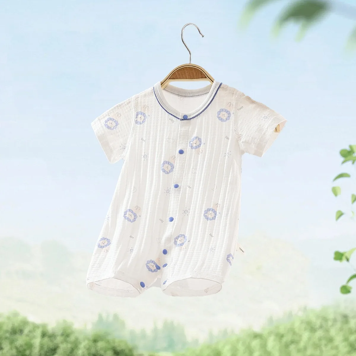 

2026 Baby Boy Girl Summer Essential Lightweight Romper 0-18M Kid Pure Cotton Breathable Onesie Infant Casual Knit Bodysuit