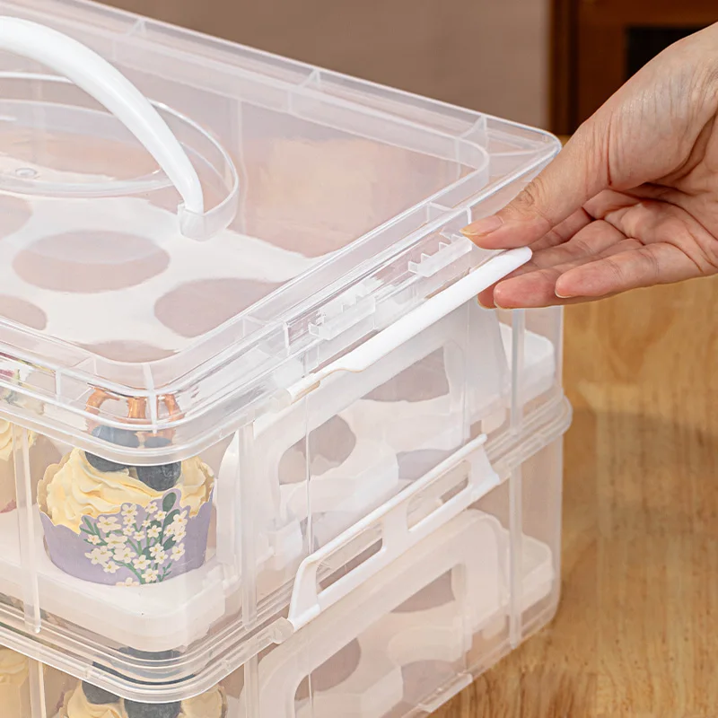 

Многоразовая ручная коробка для торта на день рождения, трехслойная двухслойная бумажная чашка, коробка для хранения торта, улучшенная высота, двухслойная футболка L...