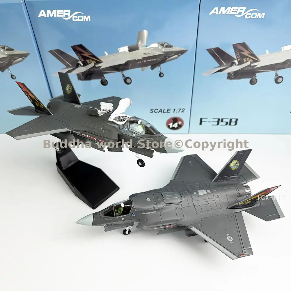 TOP COOL Military enthusiast America air force modern Simulated aircraft F-35B Fighter battleplane alloy Model statue 1:72