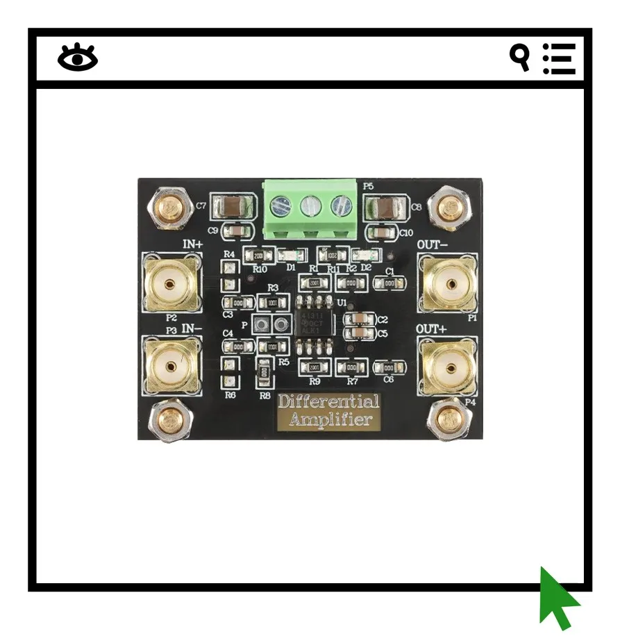 modulo-amplificador-diferencial-ths4131-conversion-de-senal-diferencial-a-single-end-entrada-single-end-salida-dual-end