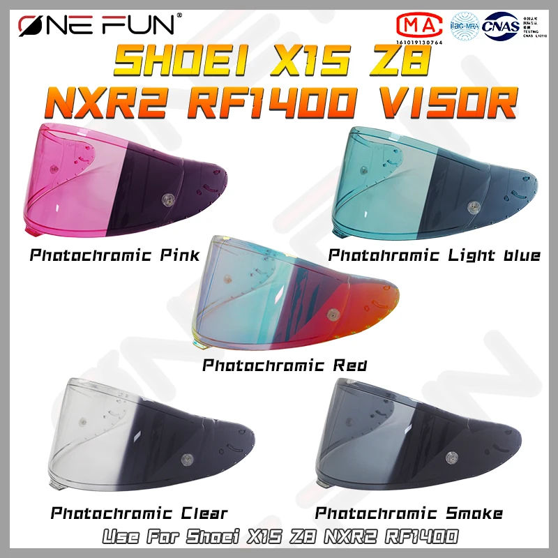 خوذة Z8 بعدسة فوتوكروميك، حاجب مضاد للضباب مع حماية من الأشعة فوق البنفسجية، قناع لـ SHOEI Z8 RF1400 NXR2 X15 X-SPR PRO X-Fifteen X-Spirit #1
