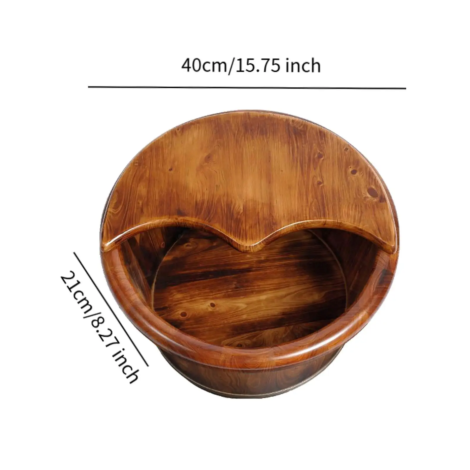 Wood Foot Bath Laundry Tub Pedicure SPA Barrel Washing Bowl Bucket Foot Washing Barrel for Outdoor Sauna Home Use Bedroom Travel