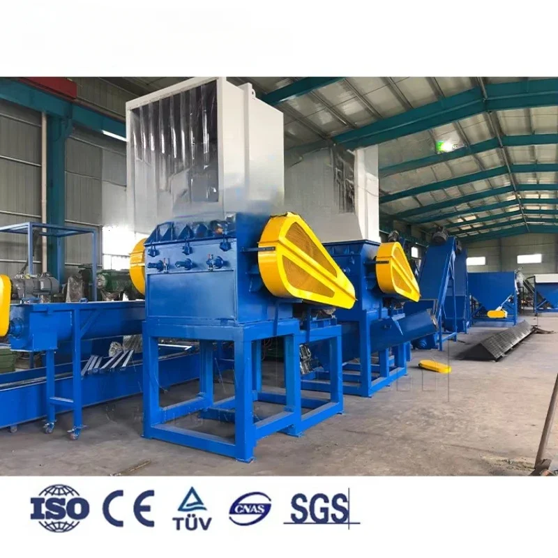 90KW Plastic Recycling Crusher For PET Bottles and Barrel Waste Plastic Scrap Crushing Machine