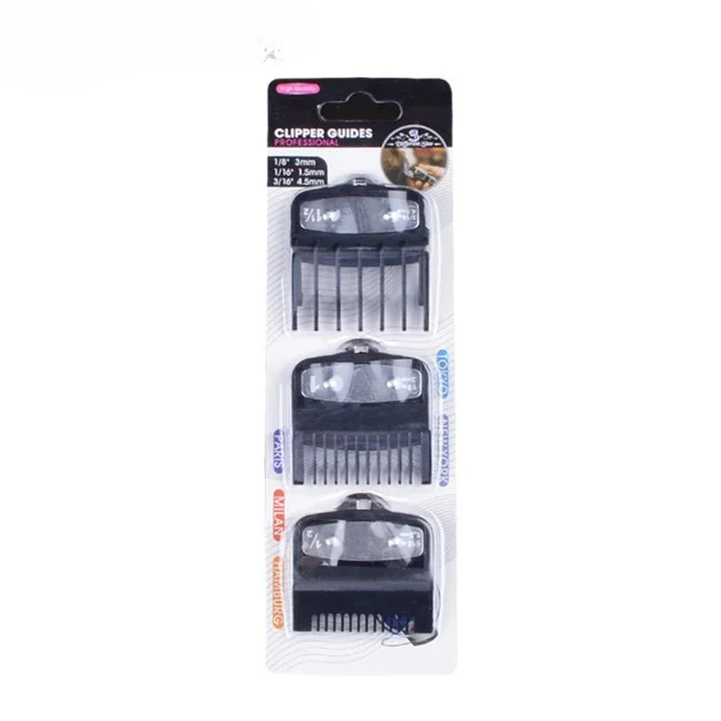 3Pcs/set 1.5mm 3mm 4.5mm Hair Clipper Guards Guide Combs Trimmer Cutting Guides Styling Tools