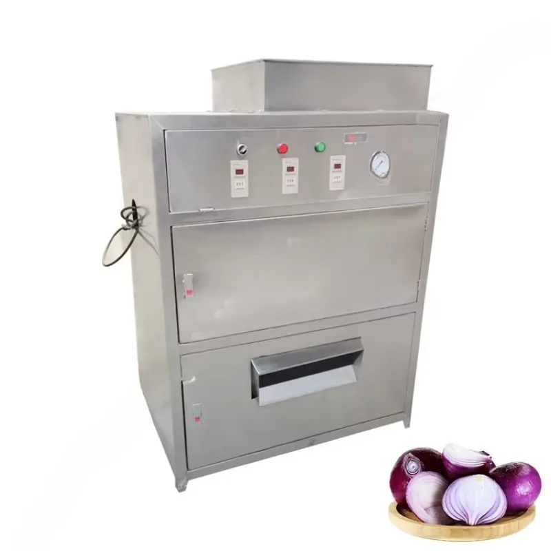 Customized Onion Processing Plants Hot Chain Onion Peeling Machine Air Pressure Large Airflow Onion Peeling Machine