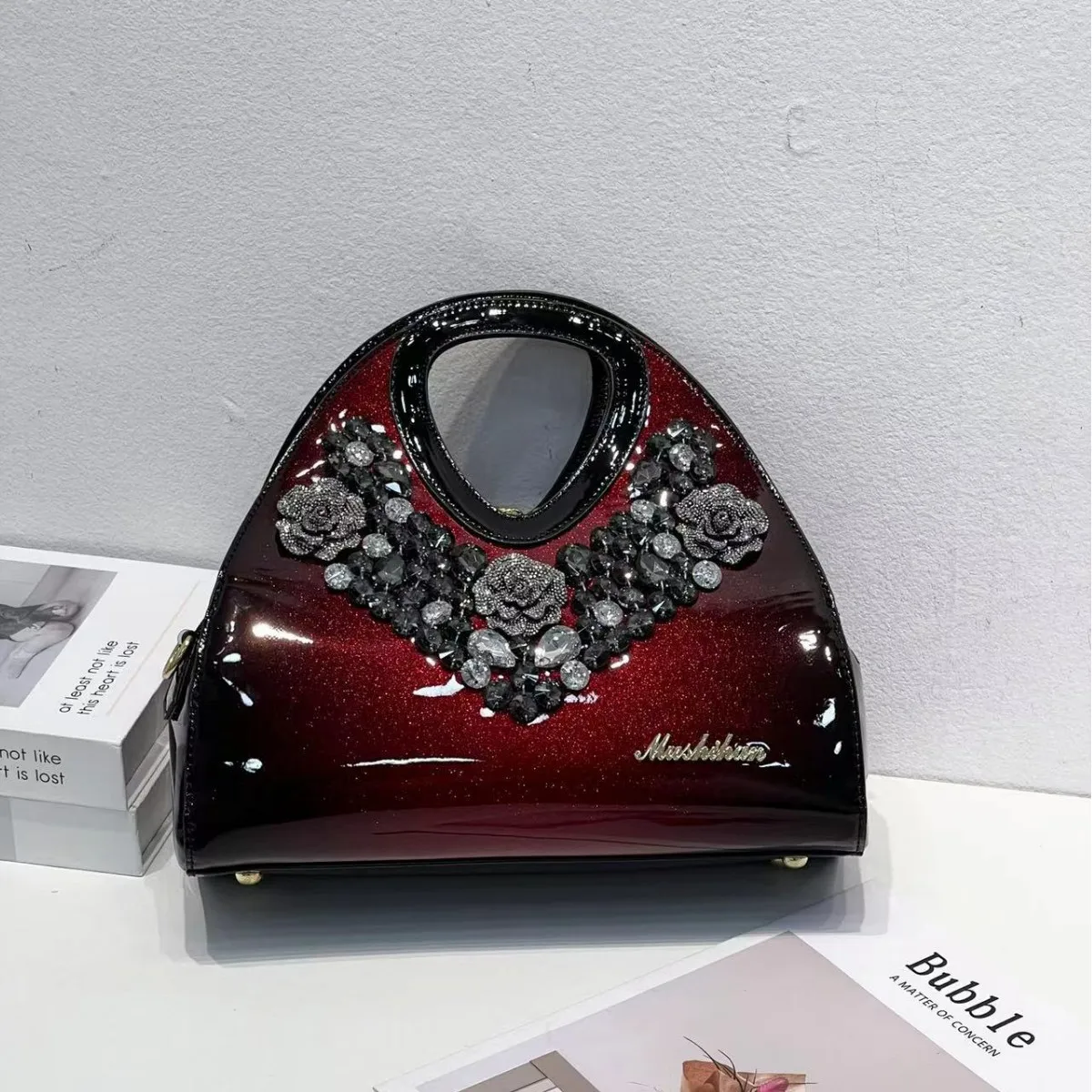 

Luxury Fashion Diamond Women Handbag Banquet Rhinestone Dumpling Bag One-shoulder Cross-body Evening Dinner Bag