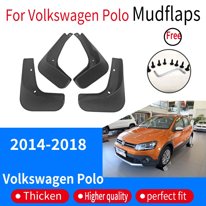 

Auto Parts For Volkswagen Polo 2014~2018 2017 Fender Lining Car Front Rear Wheel Fender Splash Guard Accessories Mudguard Skin