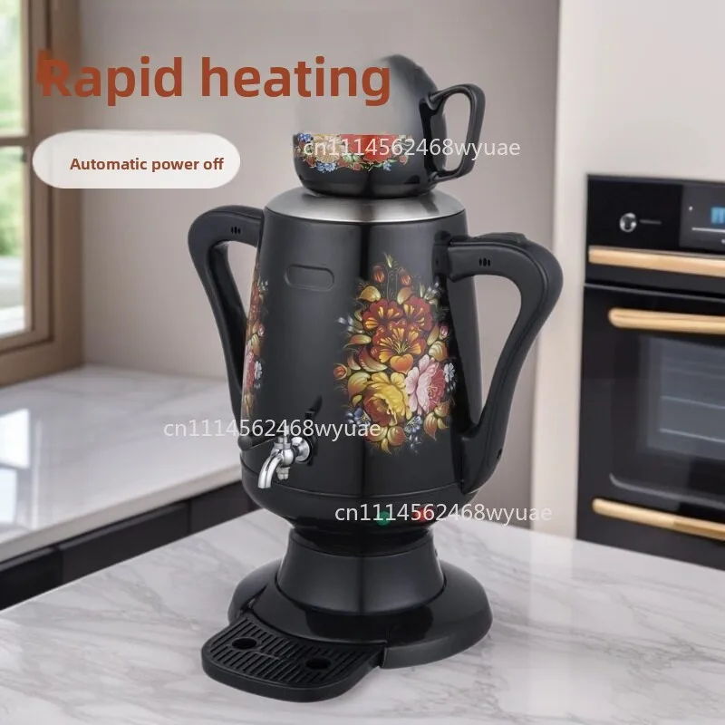 Euro 220V cross-border Russian coffee pot samovar set turkish kettle coffee pot and mother and son pot