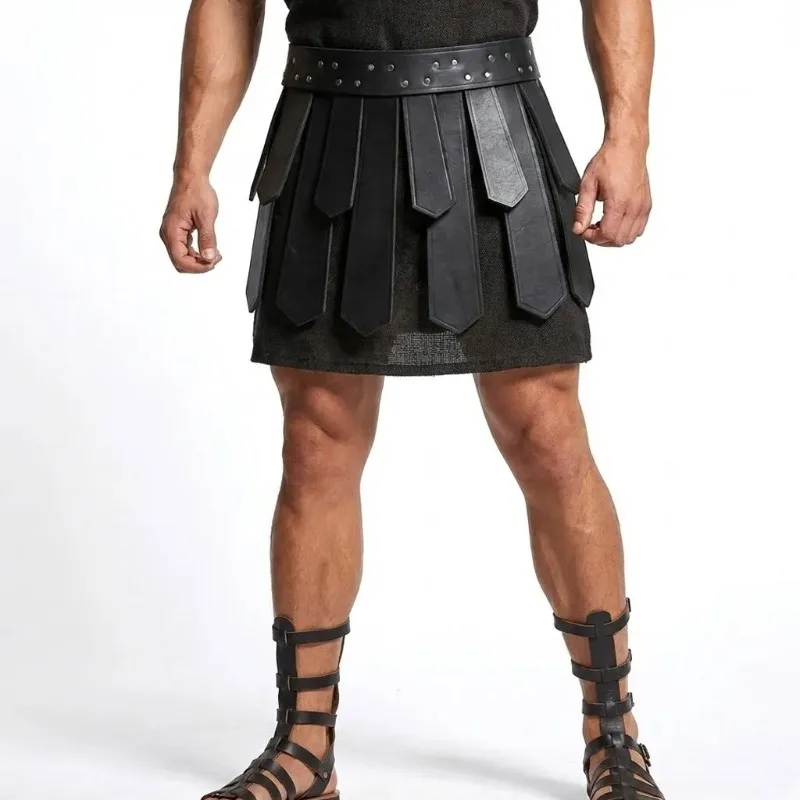 

Средневековый римский гладиаторский комплект доспехов: кожаный костюм воина с наплечниками