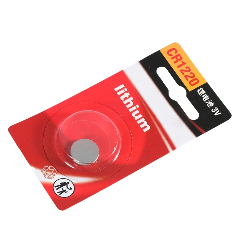 botón litio CR1220 larga duración botón 3 voltios para pequeños gadgets