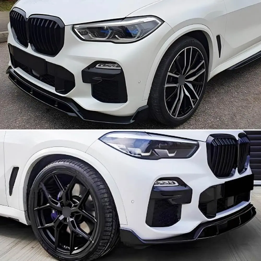 الجبهة حافة مصد السيارة لسيارات BMW X5 G05 2019-2023 M الرياضة سيارة الوفير المفسد الشفاه الحرس حامي السيارات بوديكيت الملحقات الخارجية