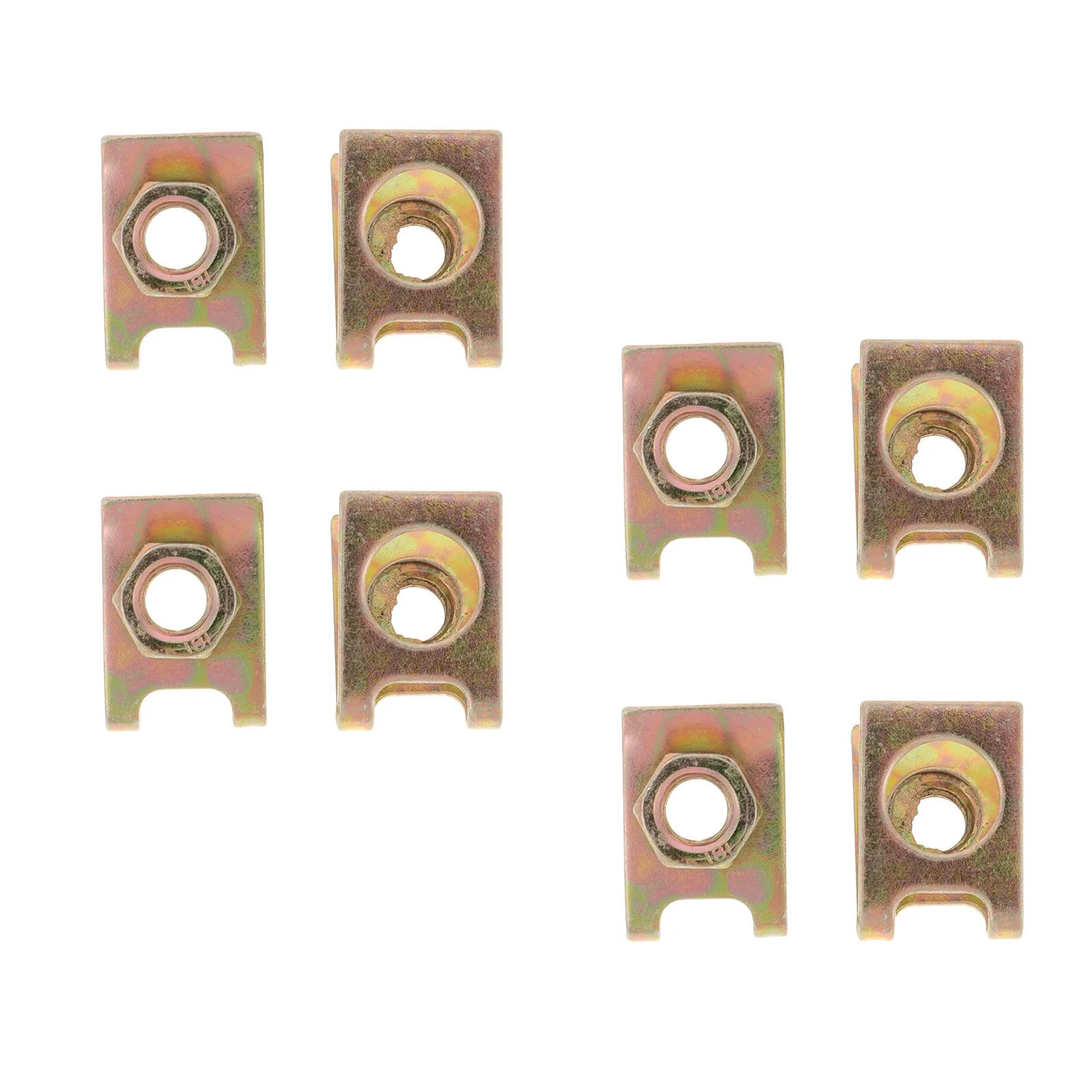 

8Pcs Automotive Bumper Retainer Clips Heavy Duty Metal Fasteners for Car Body Parts Stable Installation No Tools Needed