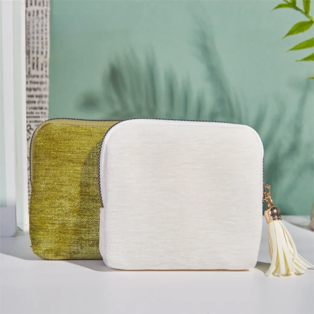 Exquisite Jewelry Storage Bag Jewelry Display Ring Pendant Tassel Zipper Jewelry Bag Portable Large Size Jewelry Organizer Gift