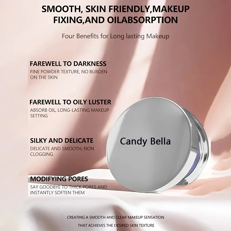 1PC 오랫동안 지속되는 오일 컨트롤 메이크업 파우더 퍼프 방수 웻 드라이 페이셜 파운데이션 세팅 파우더 화장품