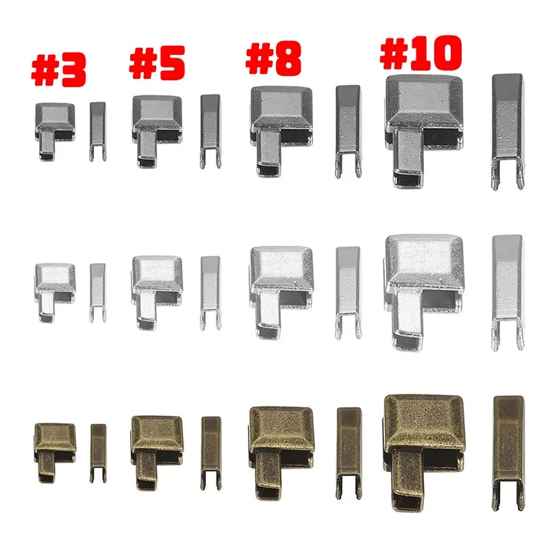 12PCS DIY Zipper Fix Kit Replacement Heads Zipper Repair Tools Set for Coat Jeans Bag Handmake Home Sewing DIY Craft Accessories