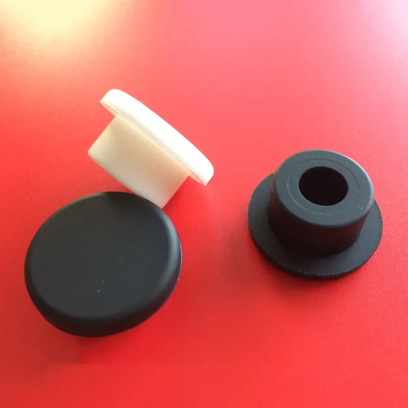 Tappi per fori in gomma siliconica nera 9-19mm foro interno cavo solido coperchio per spina di tipo T guarnizione a scatto tappo di chiusura tappo di chiusura