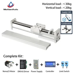 Precision Enclosed CNC Ball Screw Linear Guide Shaft Actuator Module Position Slide Table Rail Motion With 57 Stepper Motor