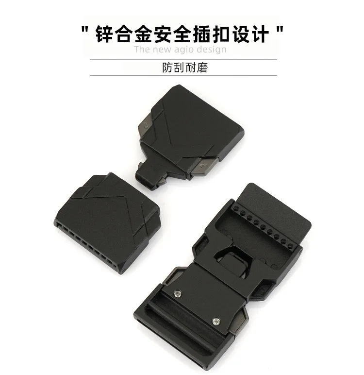 3.4cm High Quality Men's Outdoor Elastic Tactical Belt Training Metal Buckle Belt With Pants Jeans Belt Sport Mountaineer