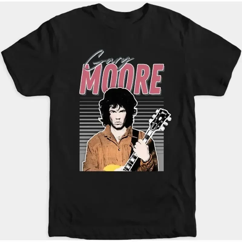 Gary Moore T Shirt Thin Lizzy Phil Lynott Brian Downey Black Rose A Rock Legend