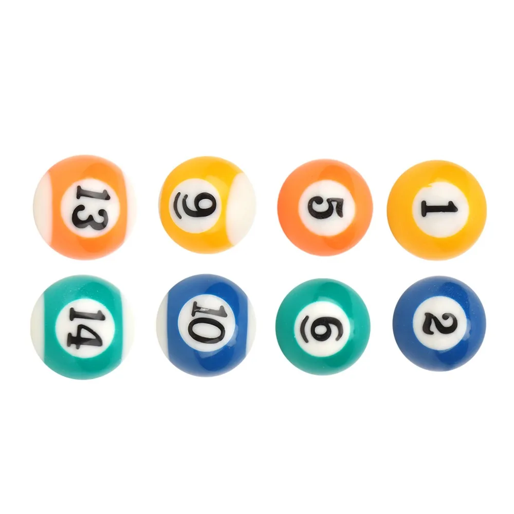 

16PCS Billiards 2.5CM Mini Billiard Ball Toy Plastic Mini Pool Ball Mini Billiard Ball Billiards Ball Set Children Toy