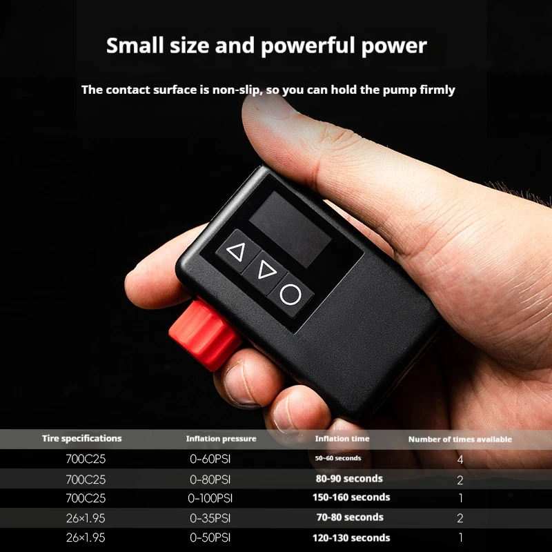 OFFBONDAGE Mini Electric Air Pump Portable Bicycle Cordless FV AV Inflator Presta Schrader Valve Outdoor Road MTB Bike Aluminum