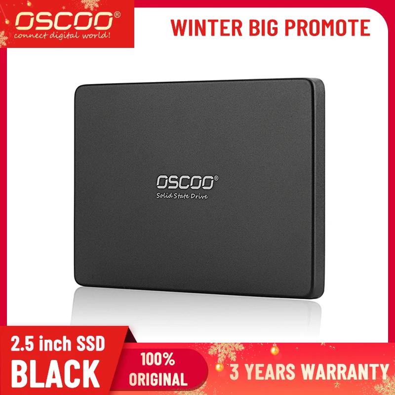 OSCOO SSD SATA3 disco duro de 2,5 pulgadas 120GB 240GB 512GB 3D TLC NAND Flash SSD interno para ordenador portátil de escritorio interno