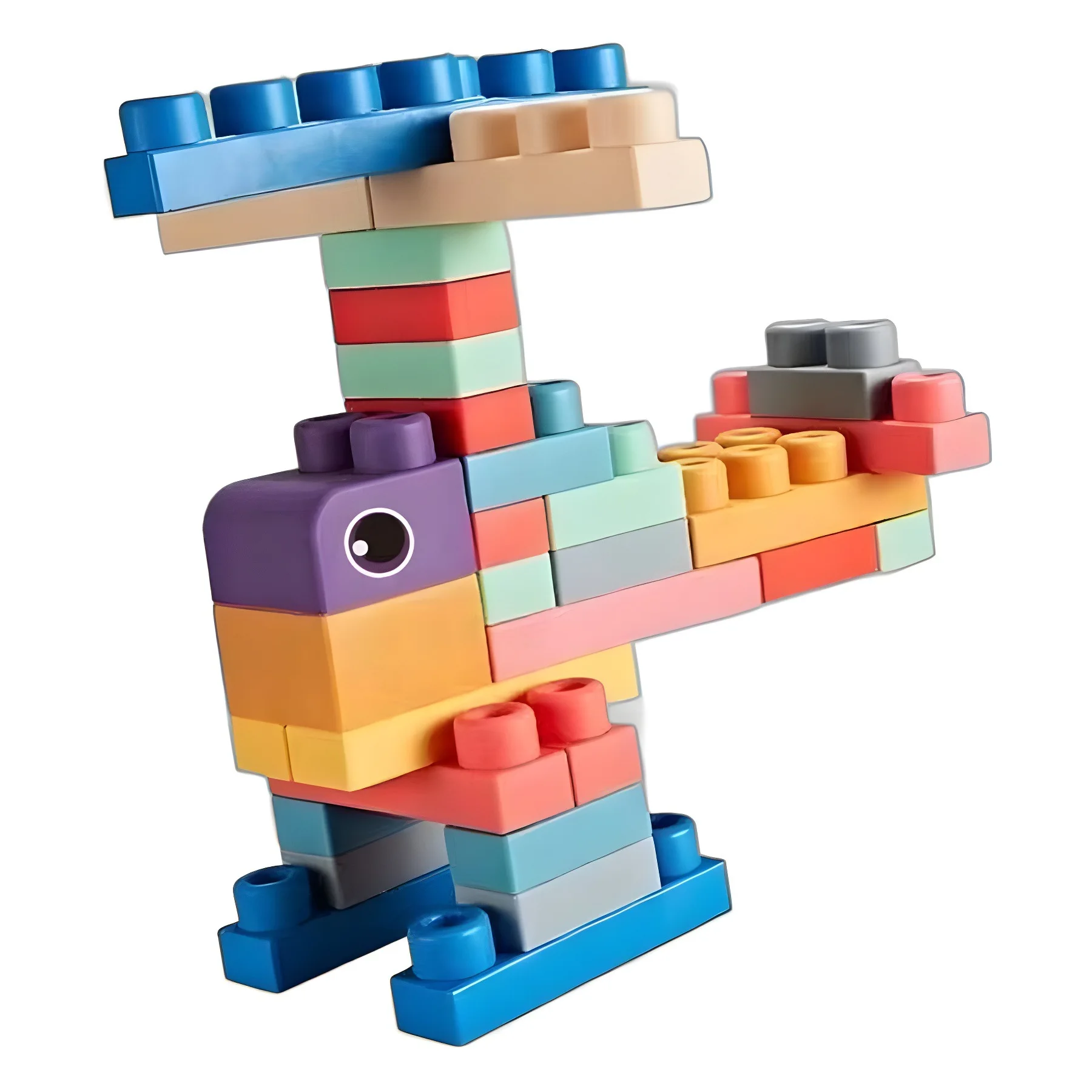 Duże klocki konstrukcyjne dla dzieci DIY, miękkie zabawki do gryzienia dla niemowląt, duże elementy, puzzle do składania, zabawki z klejem dentystycznym, prezenty urodzinowe.