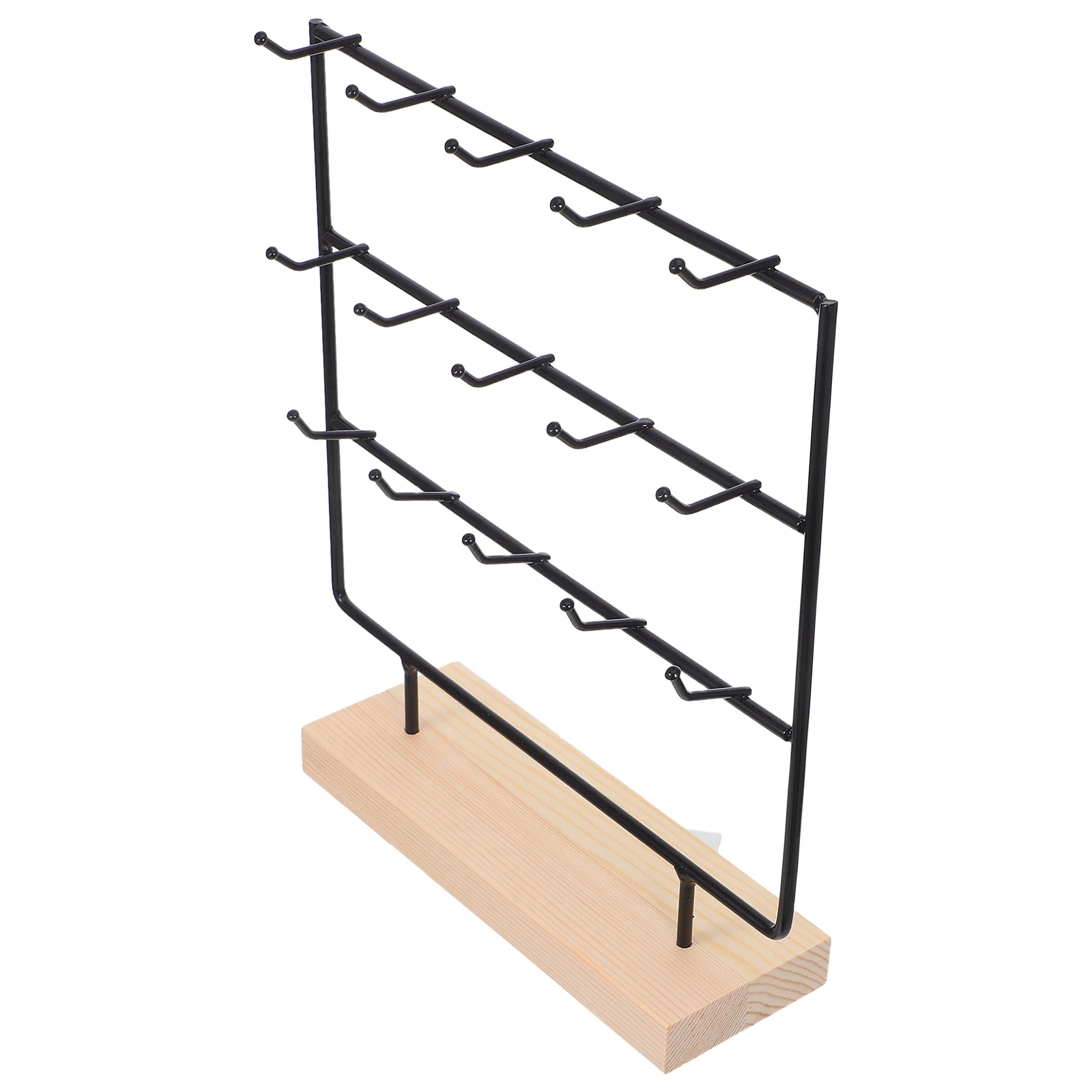 

Elegant Earring Storage Rack Organizer Stand Holder For Bracelets Necklaces Jewelry Display Tower Earring Cards Holder 3 Tier