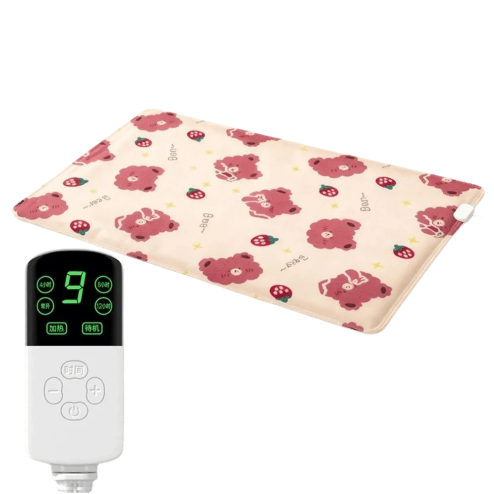 

Adjustable Temperature Pet Heating Blanket Warm Waterproof Cat Heated Mat Blanket Wear Resistant Smart Timer Winter Pet Heater