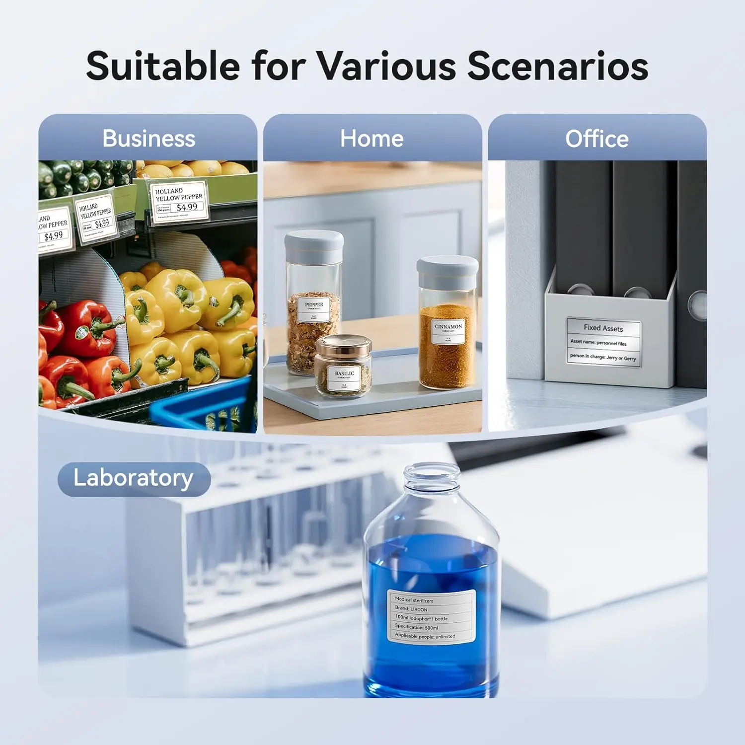 Niimbot M2 Thermal Transfer Label Paper Color Ribbon Printing White Label 20-50mm Wide Stickers Long-Term Storage