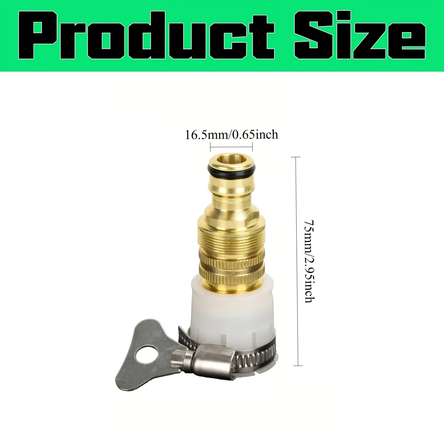 Multi Functional Three in One Faucet Adapter with Sturdy Connectors, Suitable for RV Kitchens, Bathrooms, and Garden Water Pipes