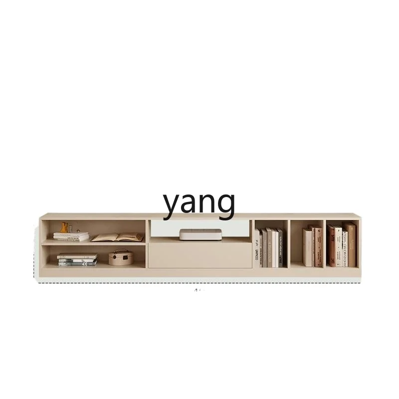 

LTT cream wind solid wood TV cabinet living room household floor low cabinet small apartment storage locker