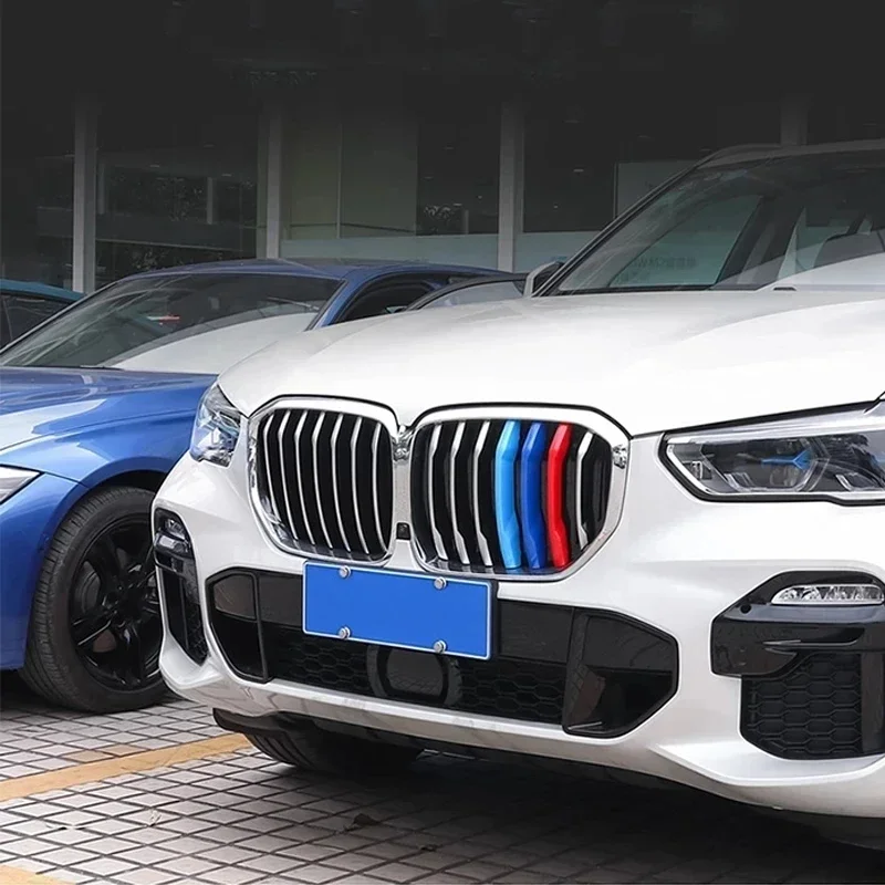3 Color Front Kidney Air Grille Radiator Grille Cover Trim For BMW X1 X3 X4 X5 X6 E84 E70 E71 F15 F16 F25 F26 G01 G02 G05 - view 2
