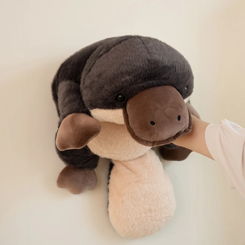 60-100CM New Platypus Plush Toy Lifelike Fluffy Platypus Soft Doll Real-life Stuffed Animals Toy Birthday Gift