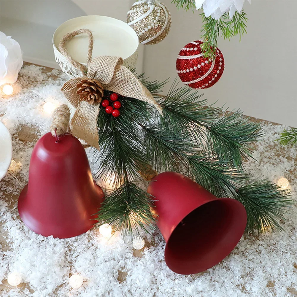 

Simple Christmas Bell Pendant Decoration: Linen Bell Pendant Home Christmas Day Party Atmosphere Decoration